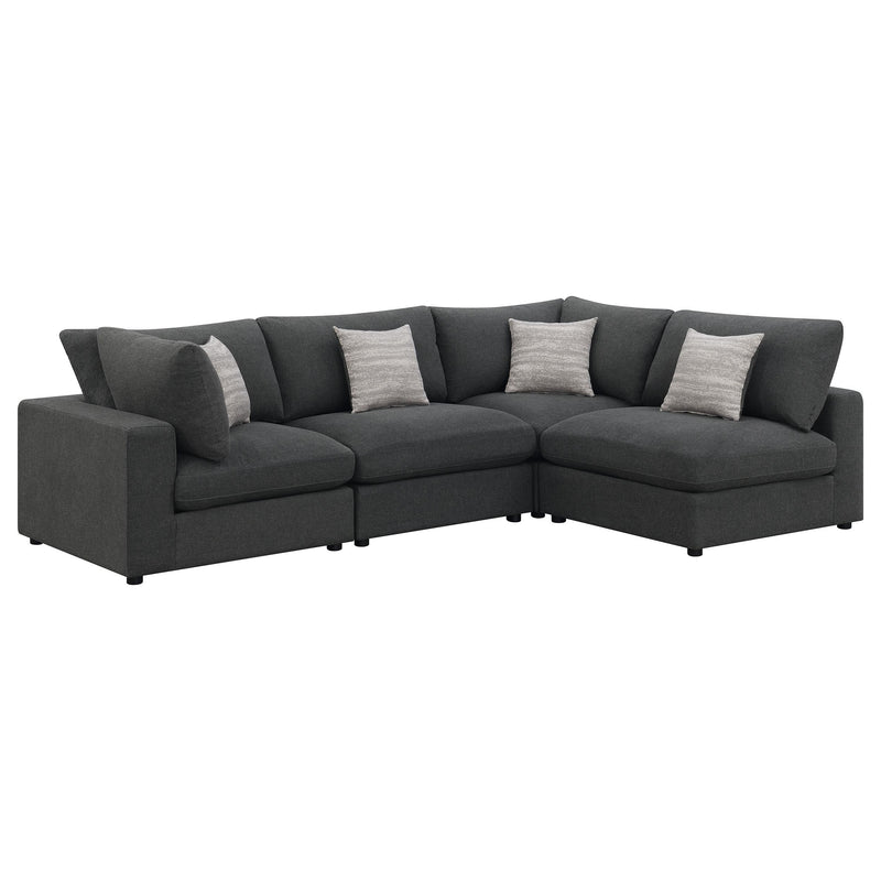 Serene 4-piece Upholstered Modular Sectional Sofa