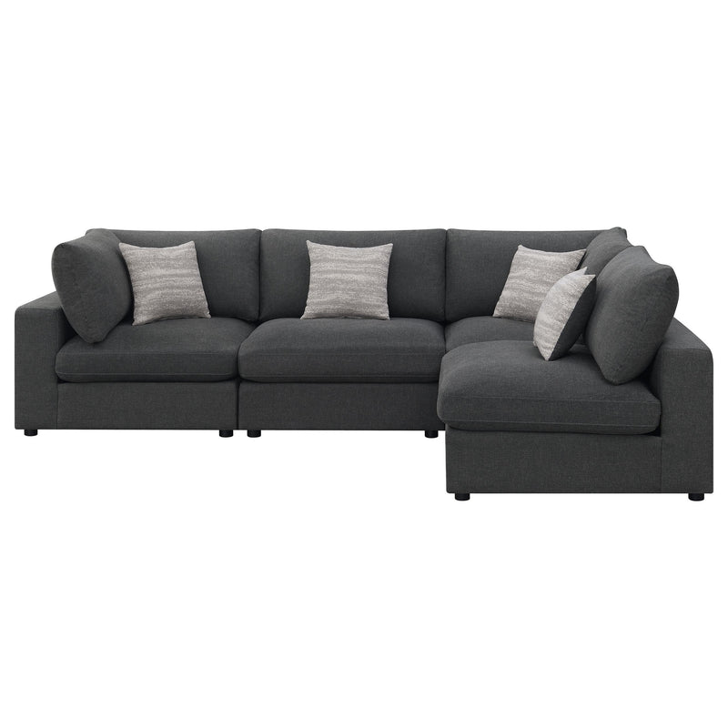 Serene 4-piece Upholstered Modular Sectional Sofa