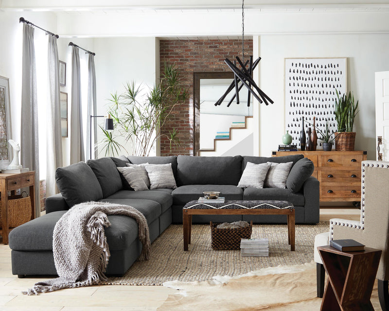 Serene Square Upholstered Ottoman