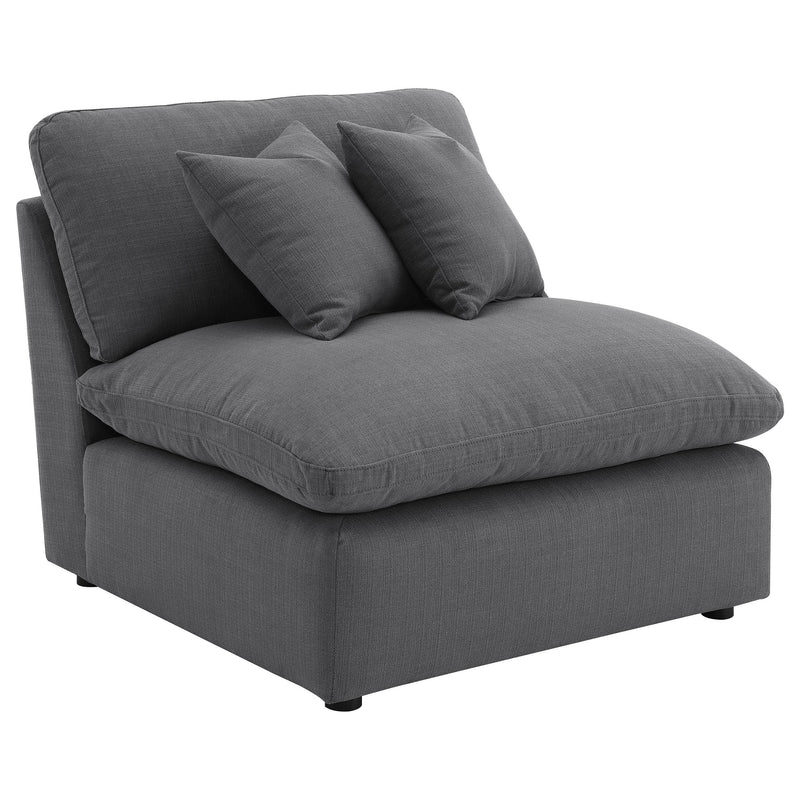 Hobson 6-piece Upholstered Modular Sectional Sofa Charcoal - detail 4