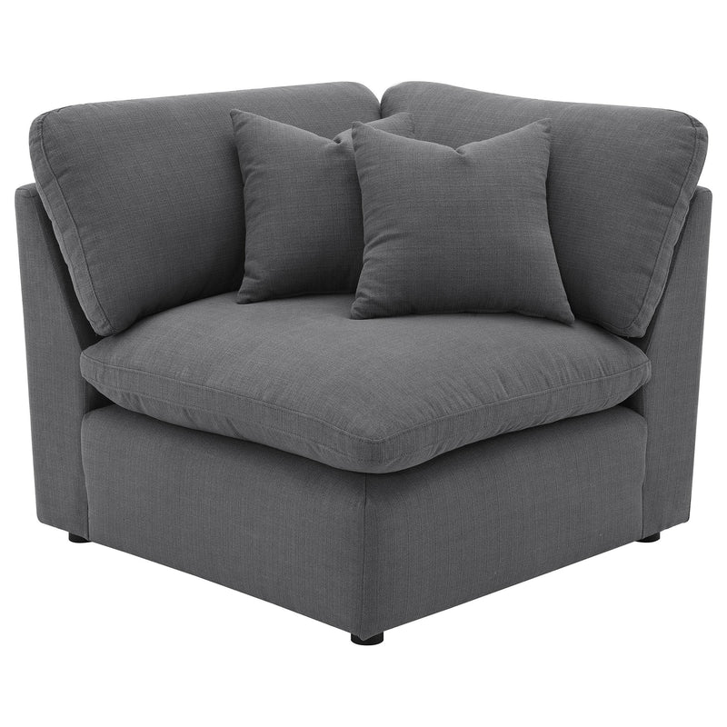Hobson 6-piece Upholstered Modular Sectional Sofa Charcoal - detail 6
