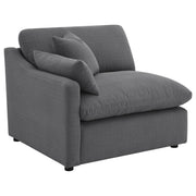 Hobson 6-piece Upholstered Modular Sectional Sofa Charcoal - detail 7