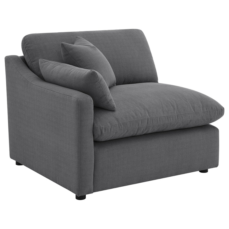 Hobson 6-piece Upholstered Modular Sectional Sofa Charcoal - detail 7