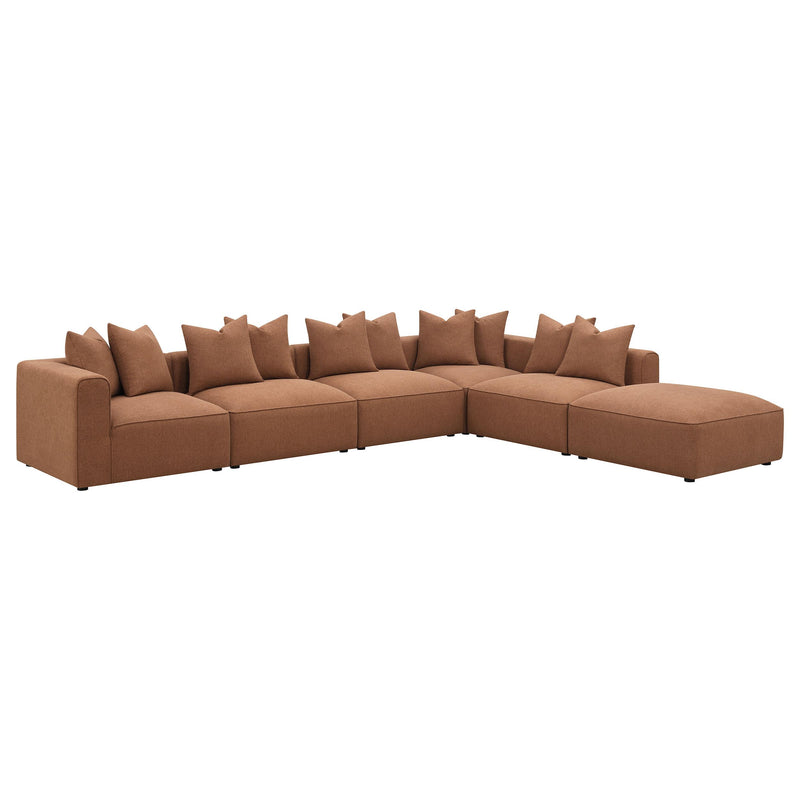 Jennifer 6-piece Upholstered Modular Sectional