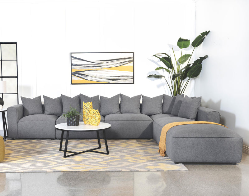 Jennifer 6-piece Upholstered Modular Sectional