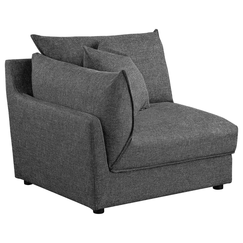Sasha 6-Piece Upholstered Modular Sectional Barely Black - detail 9
