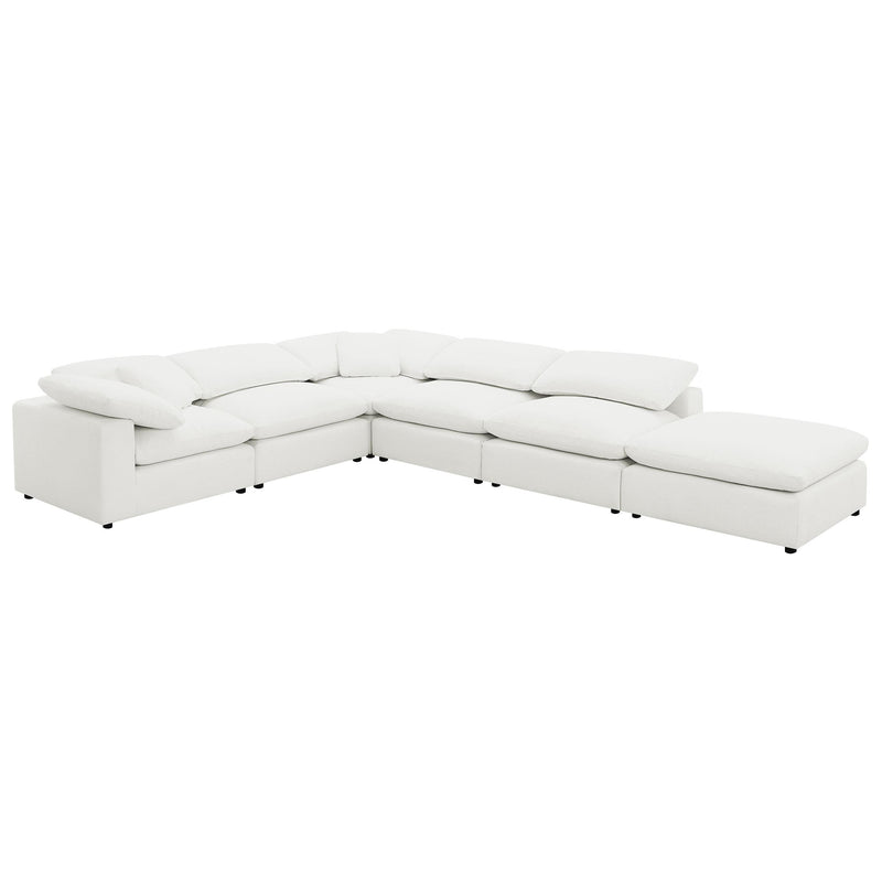 Raleigh 6-piece Boucle Upholstered Modular Sectional
