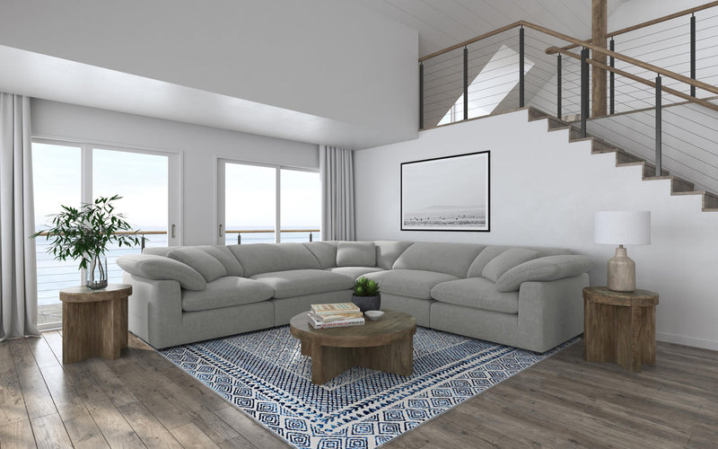 Raleigh 5-piece Boucle Upholstered Modular Sectional
