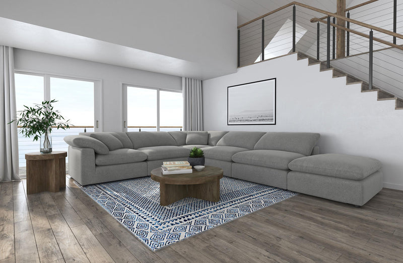 Raleigh 6-piece Boucle Upholstered Modular Sectional