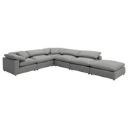 Raleigh 6-piece Boucle Upholstered Modular Sectional Grey - alternate view