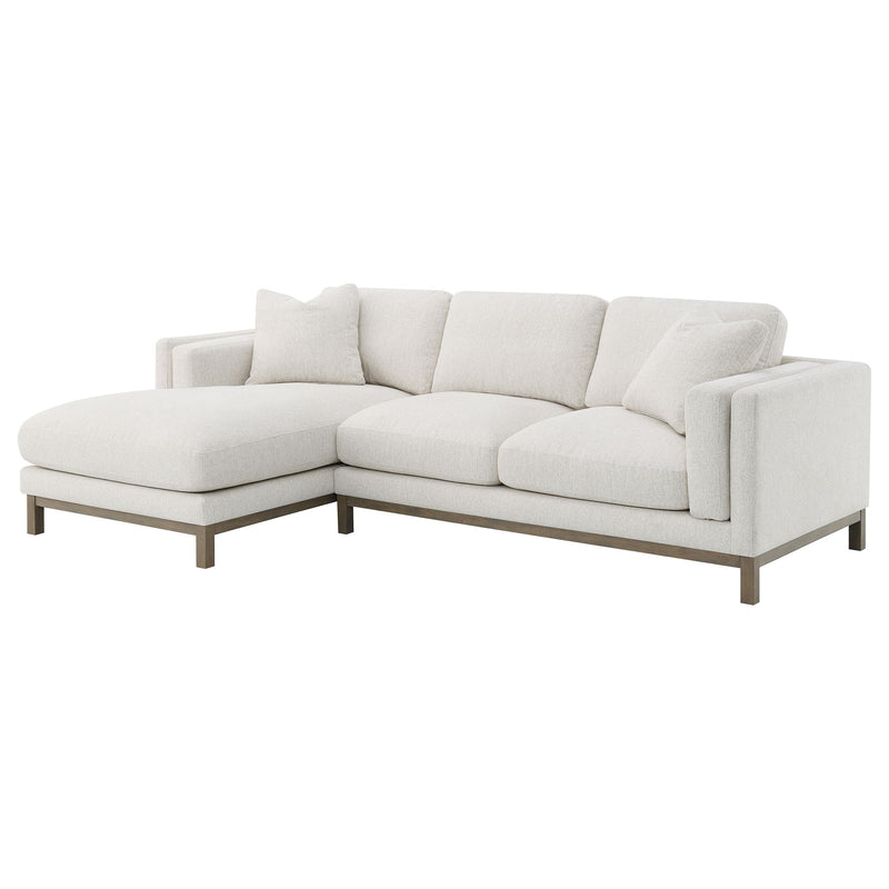 Geneva Boucle Upholstered Sectional Chaise Sofa