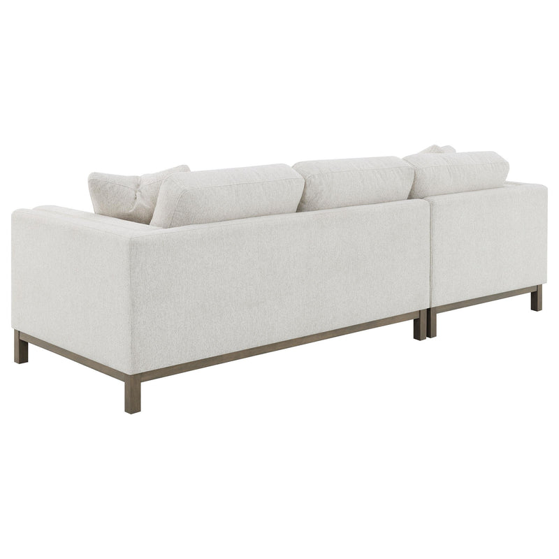 Geneva Boucle Upholstered Sectional Chaise Sofa