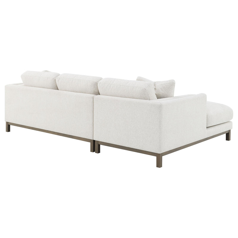 Geneva Boucle Upholstered Sectional Chaise Sofa