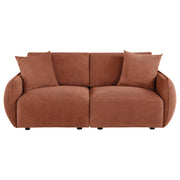 Elysia Fabric Upholstered Modular Lounge Loveseat Coral - detail 3