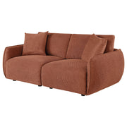Elysia Fabric Upholstered Modular Lounge Loveseat Coral - detail 4