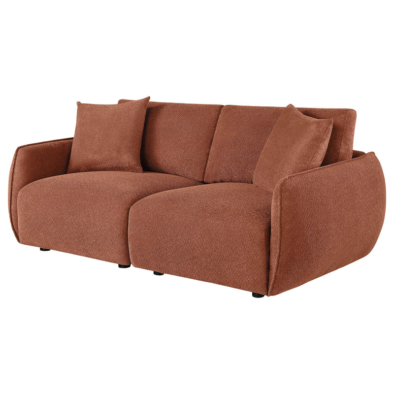 Elysia Fabric Upholstered Modular Lounge Loveseat Coral - detail 4