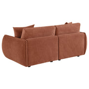 Elysia Fabric Upholstered Modular Lounge Loveseat Coral - detail 6