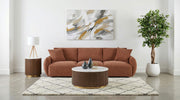 Elysia Fabric Upholstered Modular Lounge Sofa Coral