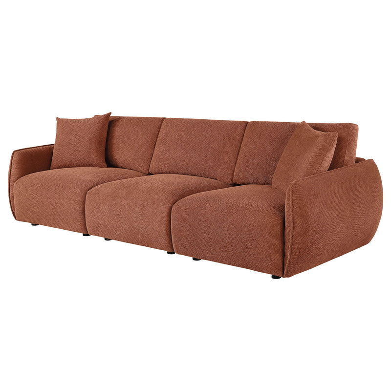 Elysia Fabric Upholstered Modular Lounge Sofa Coral - detail 4