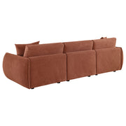 Elysia Fabric Upholstered Modular Lounge Sofa Coral - detail 6