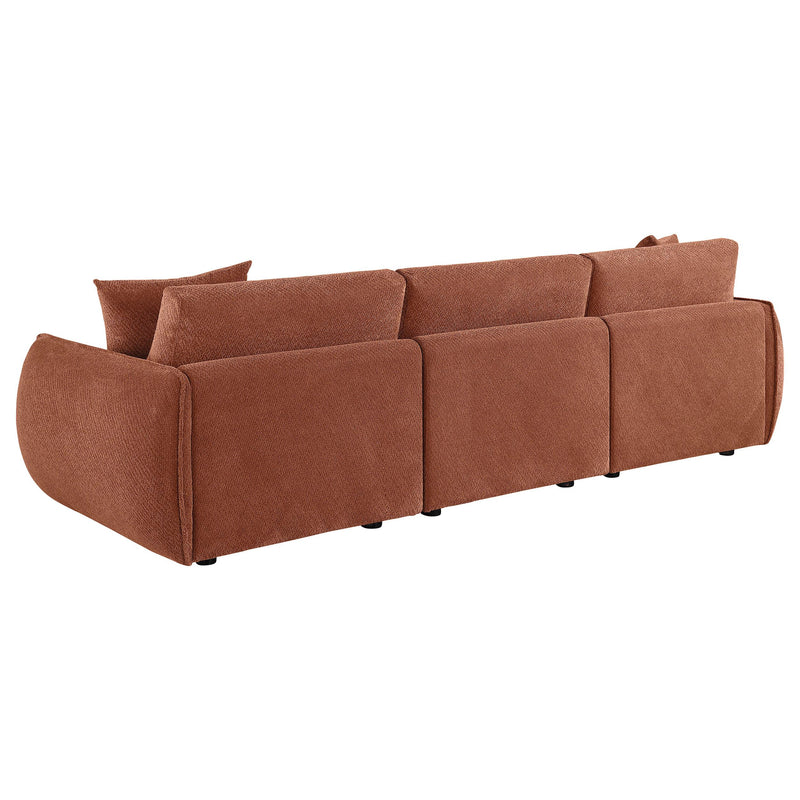 Elysia Fabric Upholstered Modular Lounge Sofa Coral - detail 6