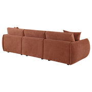 Elysia Fabric Upholstered Modular Lounge Sofa Coral - detail 7