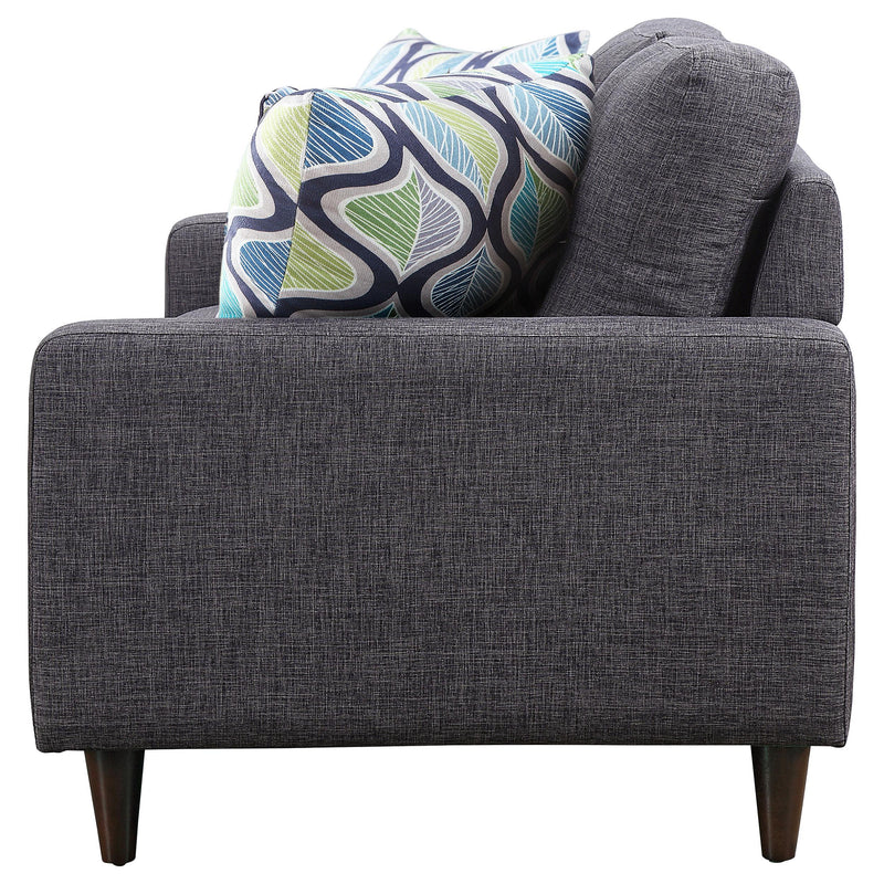 Watsonville Upholstered Track Arm Tufted Loveseat