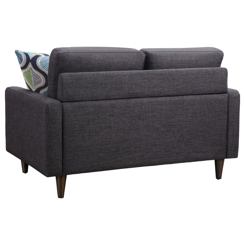 Watsonville Upholstered Track Arm Tufted Loveseat