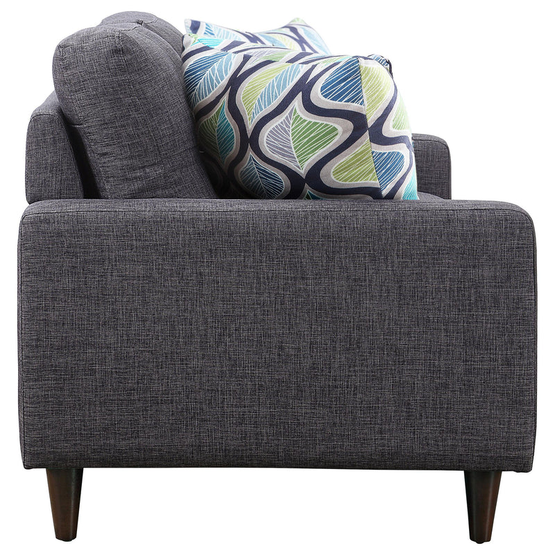Watsonville Upholstered Track Arm Tufted Loveseat