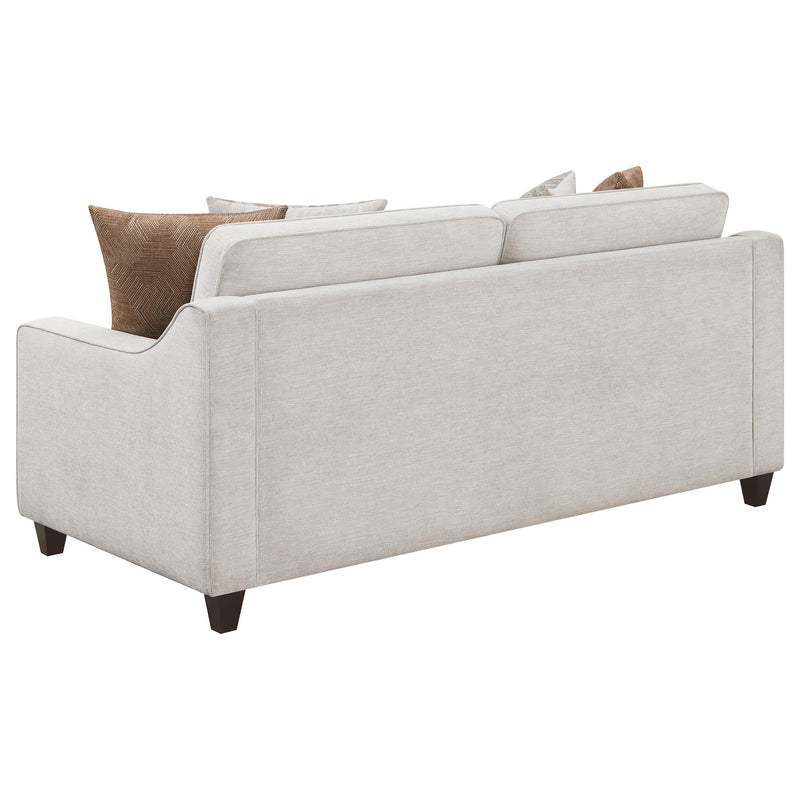 Christine 3-piece Upholstered Sloped Arm Sofa Set Beige - detail 5