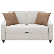 Christine 3-piece Upholstered Sloped Arm Sofa Set Beige - detail 8