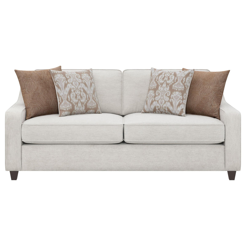 Christine Upholstered Sloped Arm Sofa Beige - detail 3