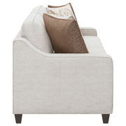 Christine Upholstered Sloped Arm Sofa Beige - detail 8