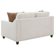 Christine Upholstered Sloped Arm Loveseat Beige - detail 6