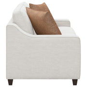 Christine Upholstered Sloped Arm Loveseat Beige - detail 8