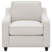 Christine Upholstered Sloped Arm Accent Chair Beige - detail 3