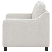 Christine Upholstered Sloped Arm Accent Chair Beige - detail 5