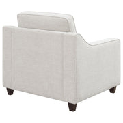 Christine Upholstered Sloped Arm Accent Chair Beige - detail 7