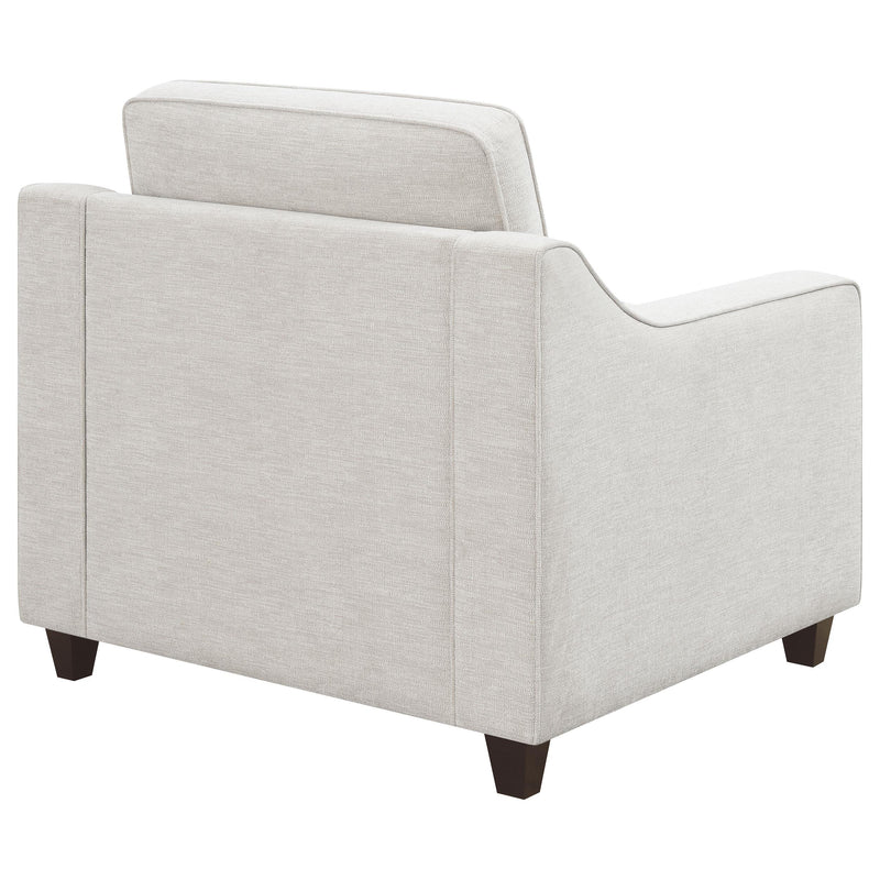 Christine Upholstered Sloped Arm Accent Chair Beige - detail 7