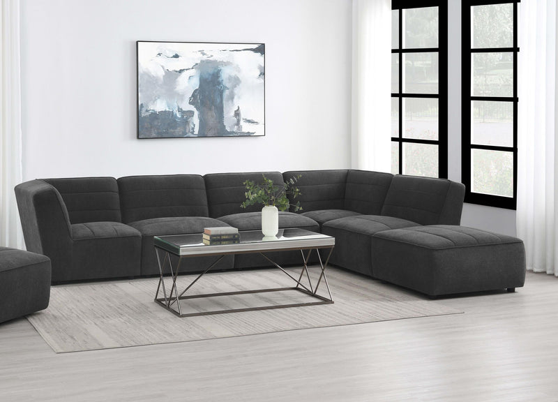 Sunny 6-piece Upholstered Modular Sectional Sofa