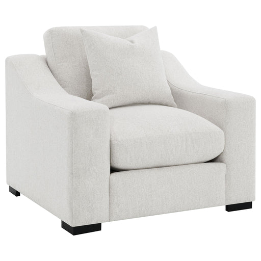 Ashlyn Fabric Upholstered Track Arm Accent Chair Sand - alternate view