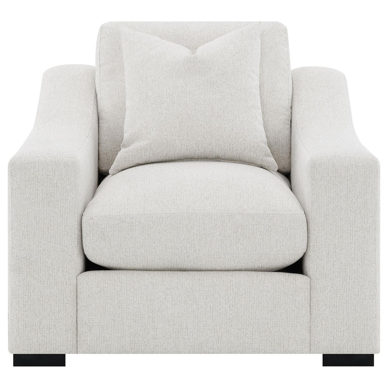 Ashlyn Fabric Upholstered Track Arm Accent Chair Sand - detail 3