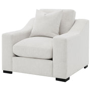 Ashlyn Fabric Upholstered Track Arm Accent Chair Sand - detail 4
