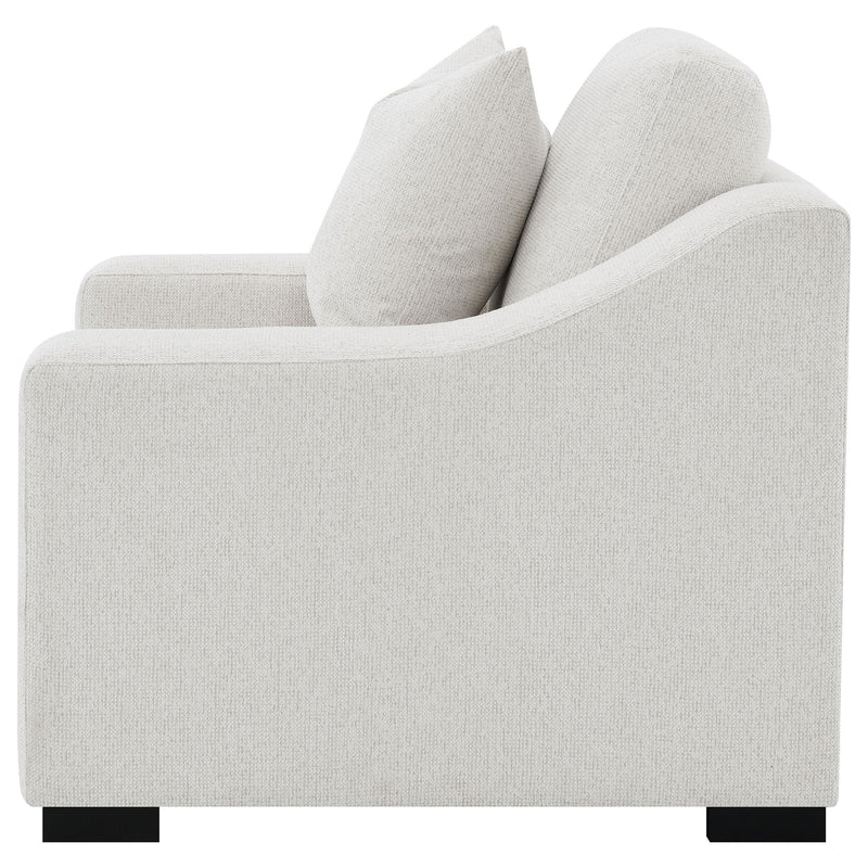 Ashlyn Fabric Upholstered Track Arm Accent Chair Sand - detail 5