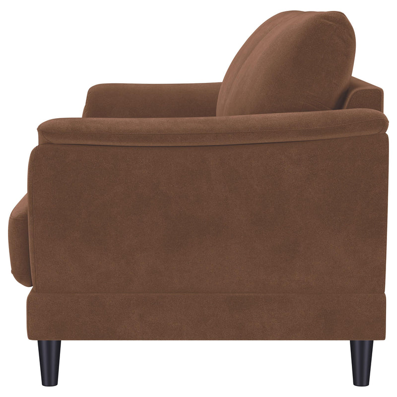 Selma Velvet Upholstered Crescent Arm Sofa