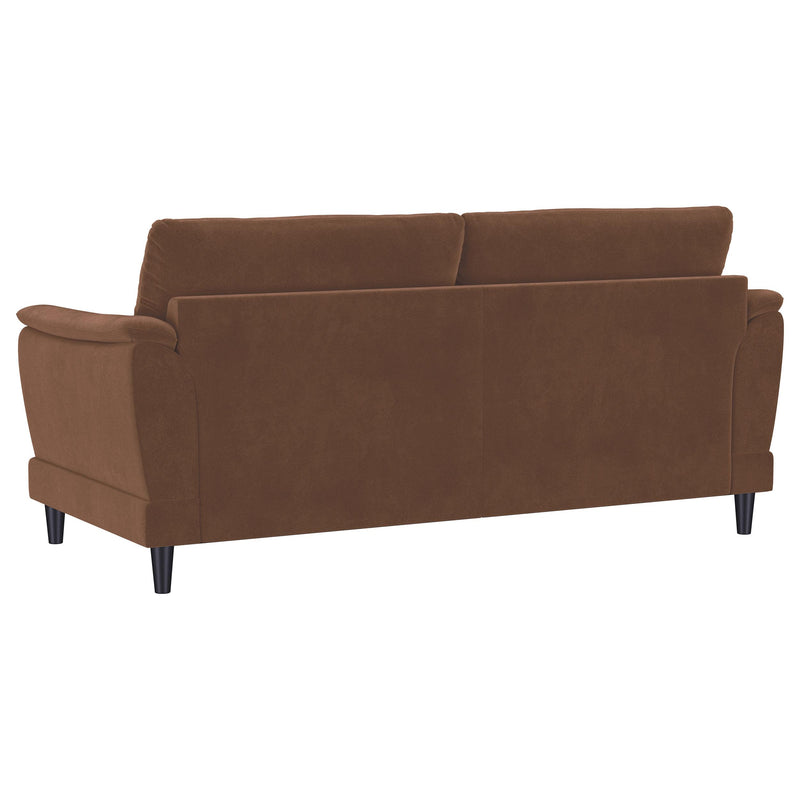 Selma Velvet Upholstered Crescent Arm Sofa