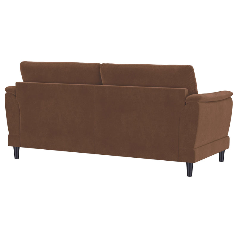 Selma Velvet Upholstered Crescent Arm Sofa