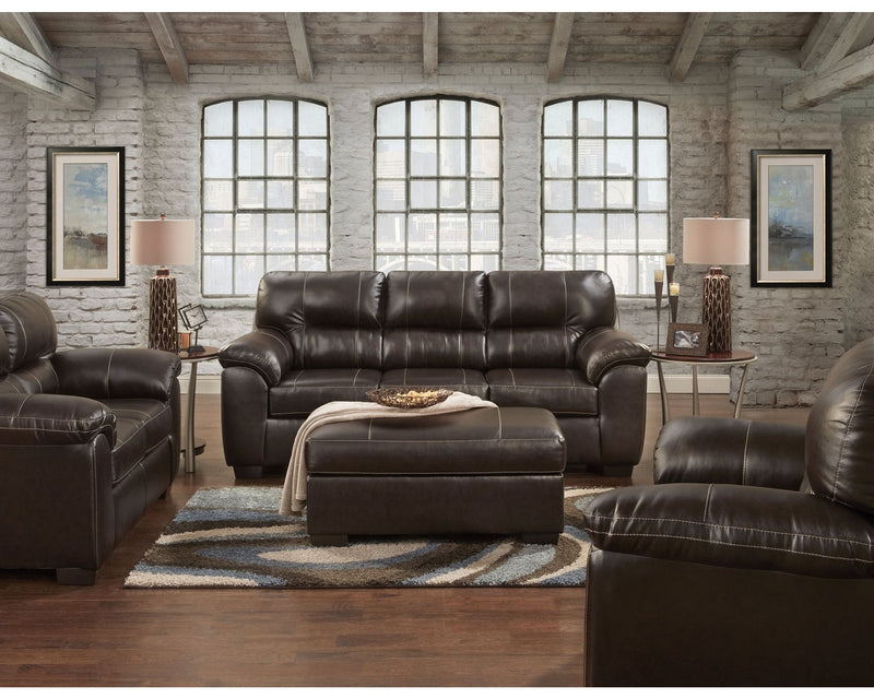 Austin Sofa & Loveseat - Brown