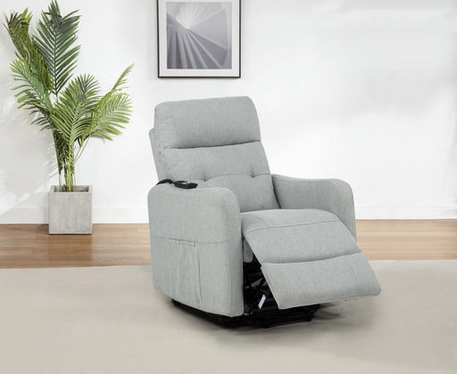 Dayes Upholstered Power Lift Recliner Chair Light Grey - alternate view