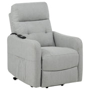 Dayes Upholstered Power Lift Recliner Chair Light Grey - detail 4